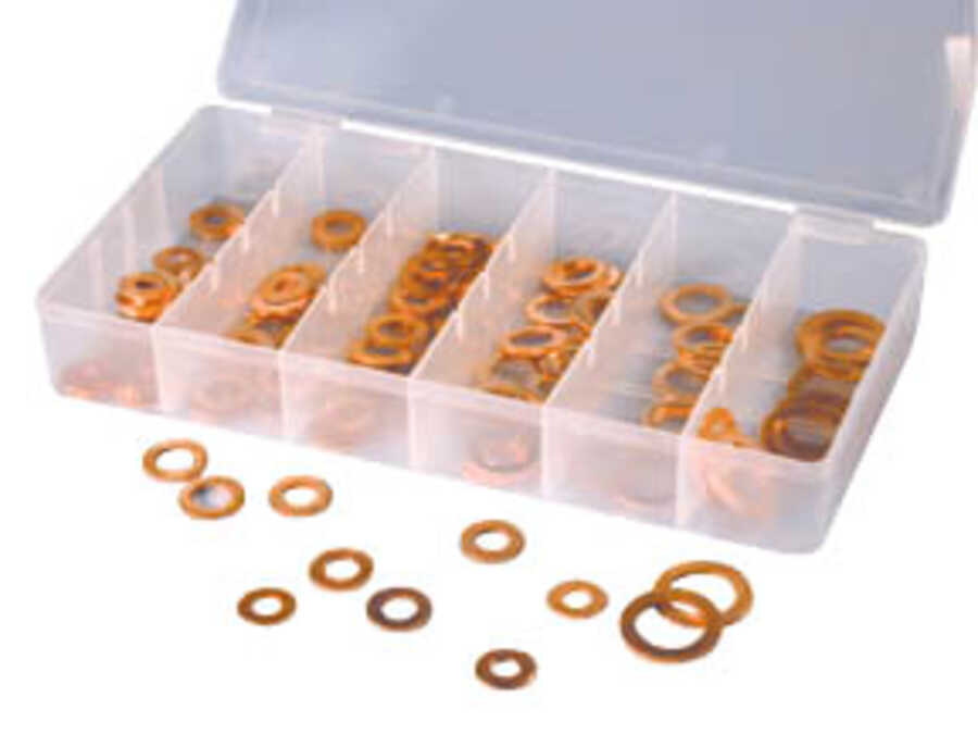 100PC COPPER WASHER ASST.