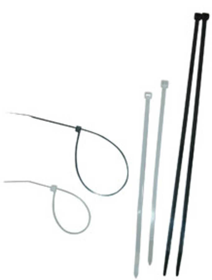 400PC NYL CABLE TIE ASO BLK UV