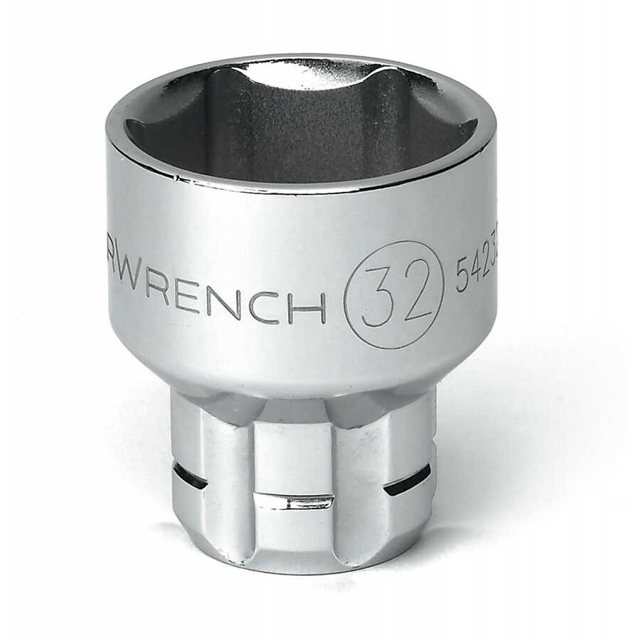 1/2\\ DRIVE PASS THRU® 6 POINT STANDARD METRIC SOCKET 27MM\"