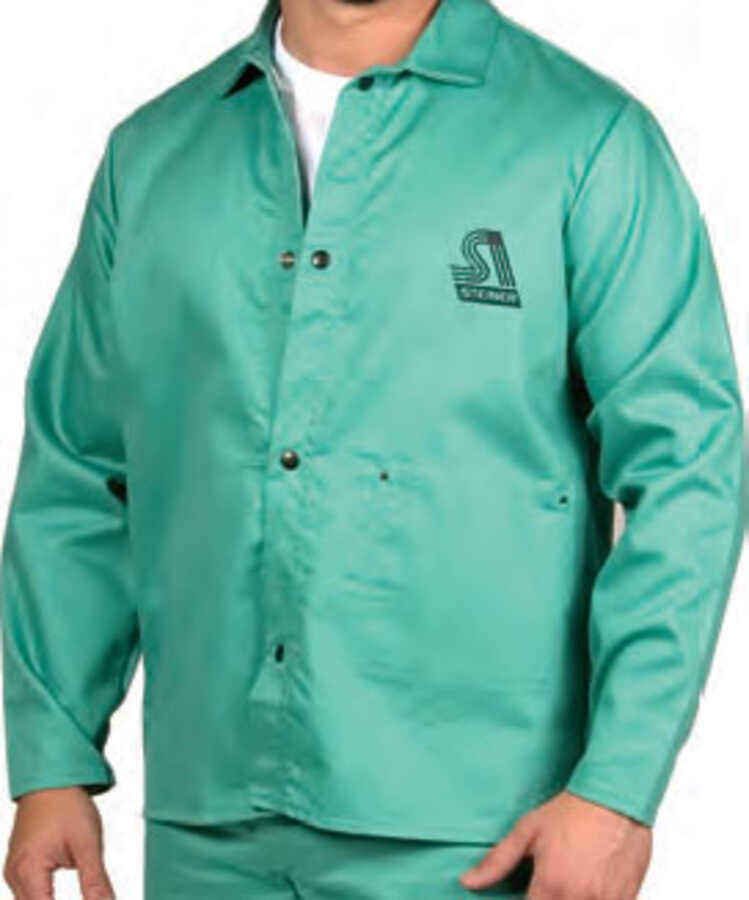 Weldmite 12 Oz FR Cotton Green 30" Jacket L