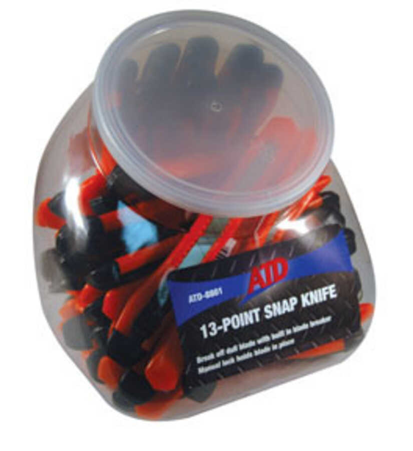 50PC 13PT SNAP KNIFE-FISHBOWL