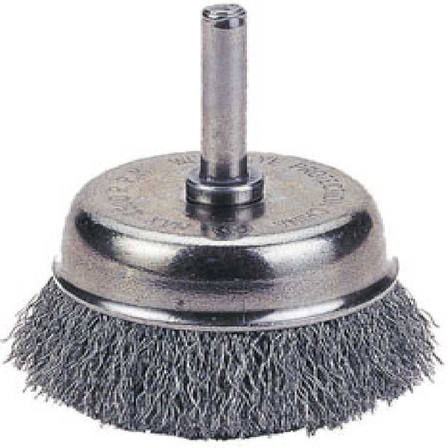 CUP BRUSH 2-1/2" CRIMPED WIRE