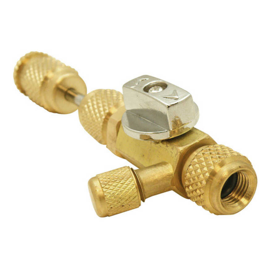 1/4 Inch SAE Ball Valve Core Remover Installer w Side Port