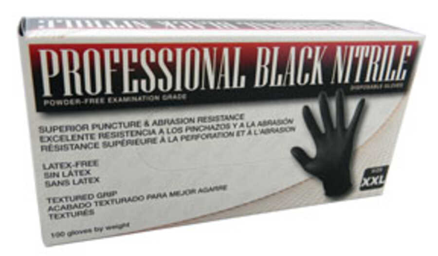 PRO BLACK NITRILE LRG. 100/BOX