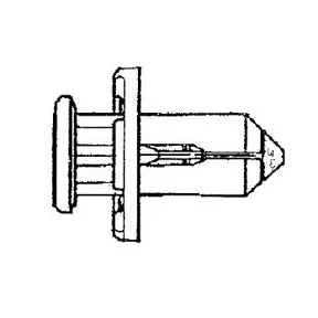 PLASTIC PUSH RIVET RETAINER