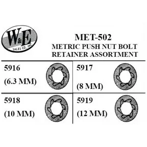 (image for) METRIC PUSH NUT BOLT RETAINER
