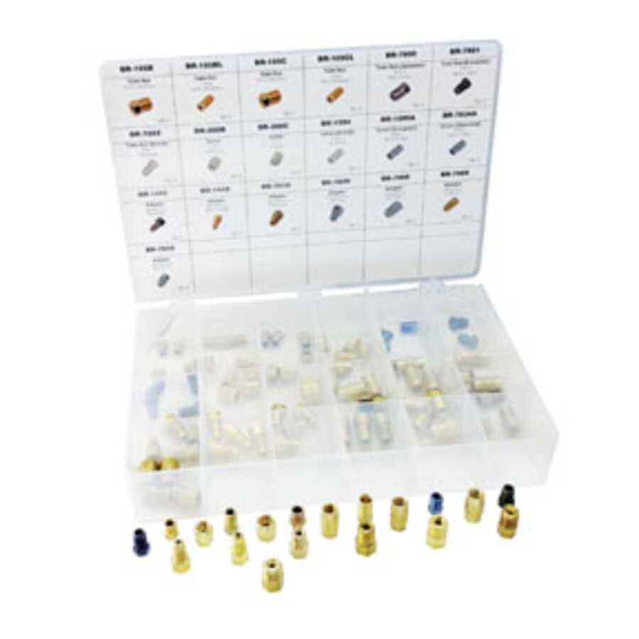 95 Pc. Brake Line Fitting Assortment for Repairs