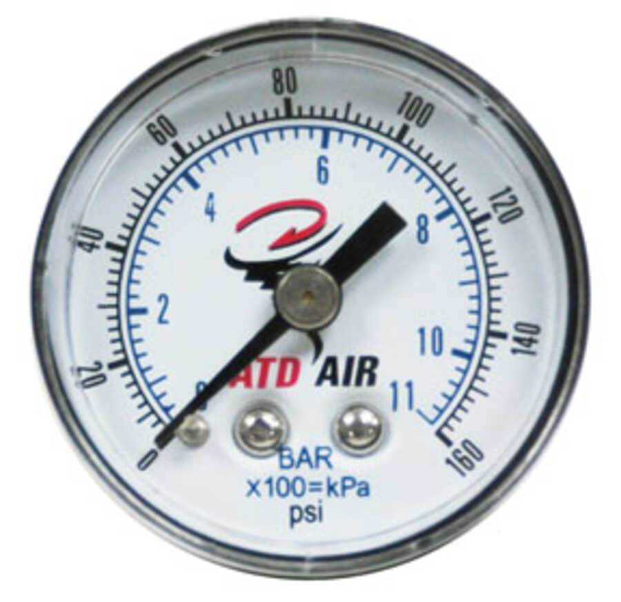 GAUGE 0-160PSI STD MOUNT