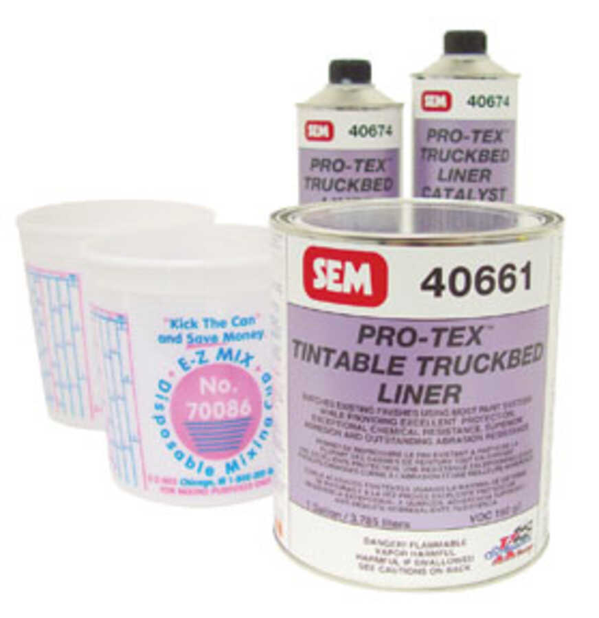 Sem Products | 40660 | Pro-Tex Tintable Truck Bed Liner Kit – Durable Urethane Coating