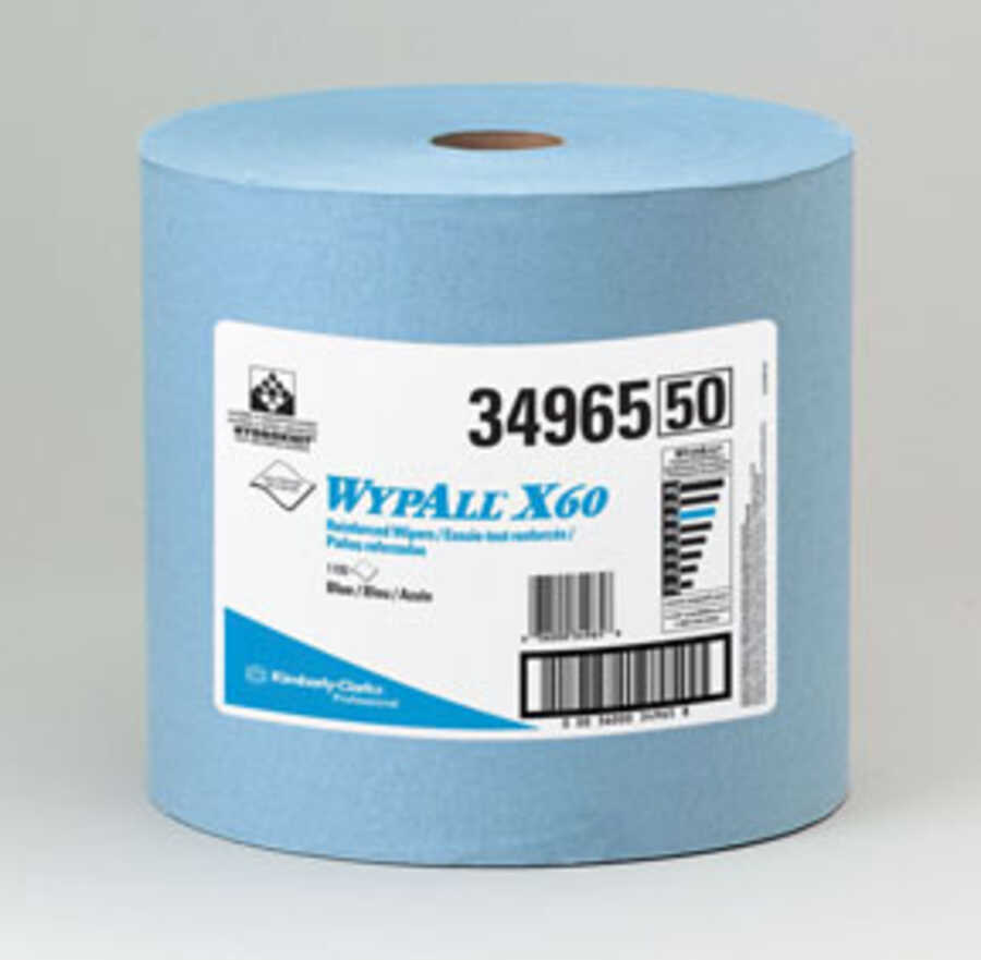 Kimberly-Clark Wypall X60 Wipers White Jumbo Roll Krew 500 34955 for sale online 