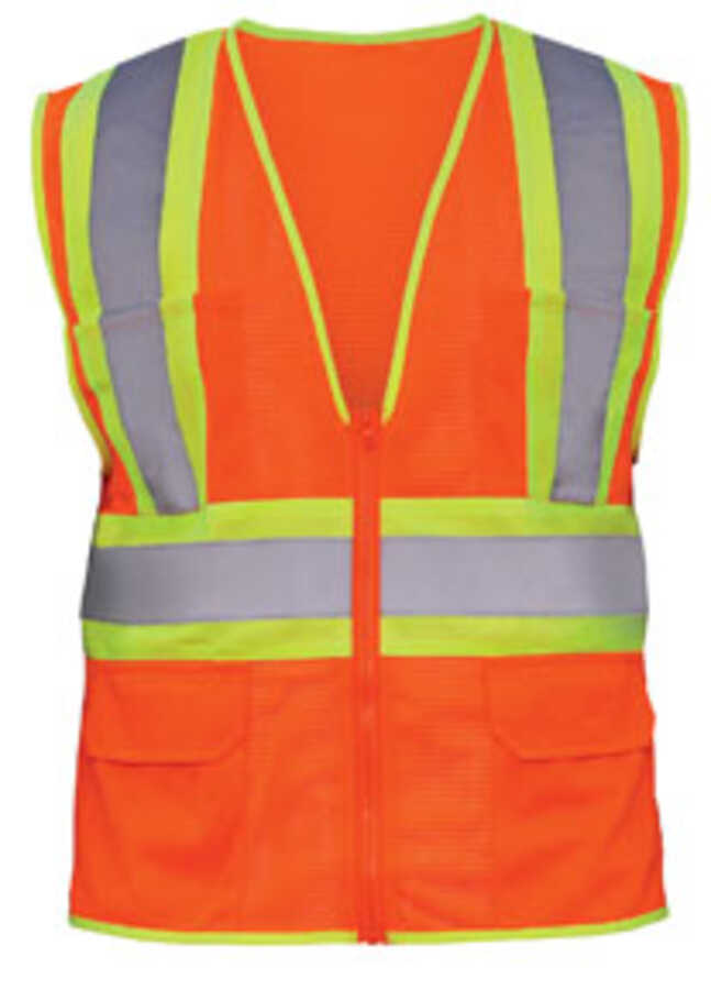 FR OR W/REFL TAPESAFTYVEST4XL