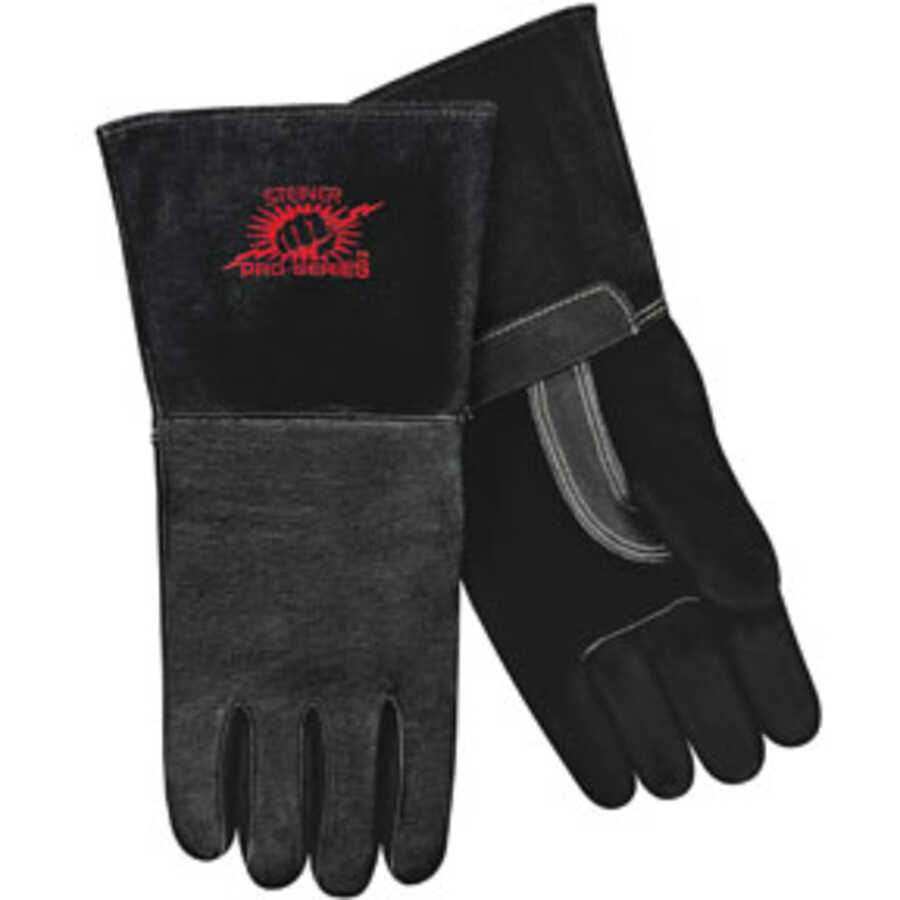 LG MIG GLOVE BLACK SPS PIGSKIN