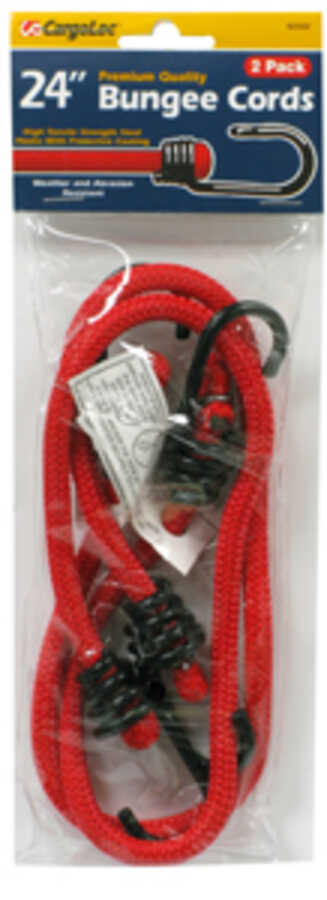 2 Pc. 24" Red Bungee Cords