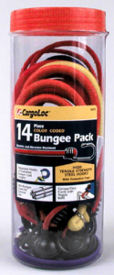 14 Pc. Bungee Cords in Tube