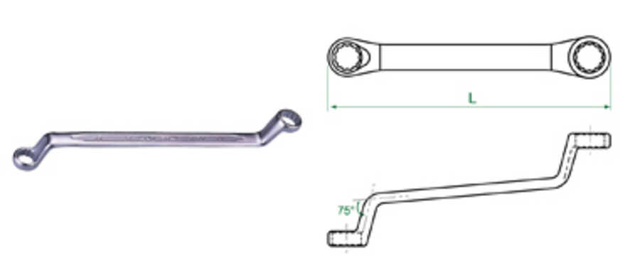 OFFSET BOX END WRENCH 11x13 METRIC 12PT 19701113