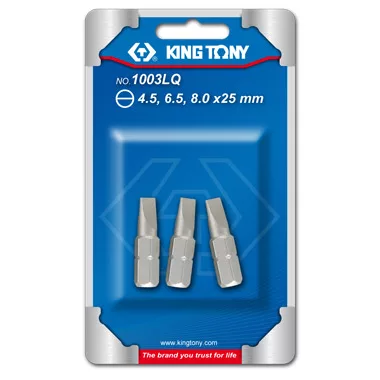 3PC.1/4"SLOTTED HEAD BITS SET 3PC.1/4"SLOTTED HEAD BITS SET
