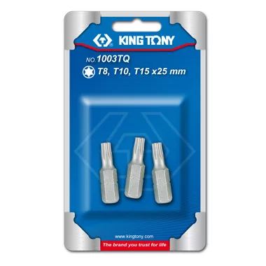 3PC.1/4"TORX HEAD BITS SET(T8,T10,T15)