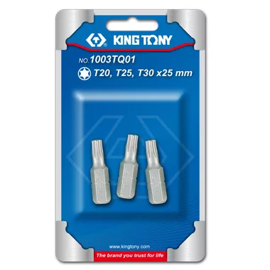 3PC.1/4"TORX HEAD BITS SET (T20,T25,T30)