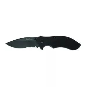 Clash Black Serrated Knife