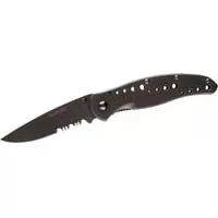 VAPOR II 4" BLACK SERRATED