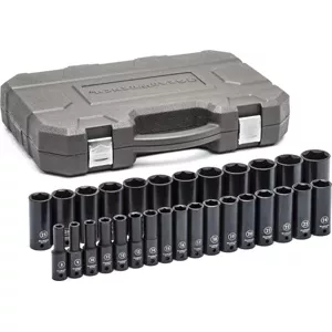 (image for) 29 Piece 1/2" Drive 6 Point Deep Impact Metric Socket Set