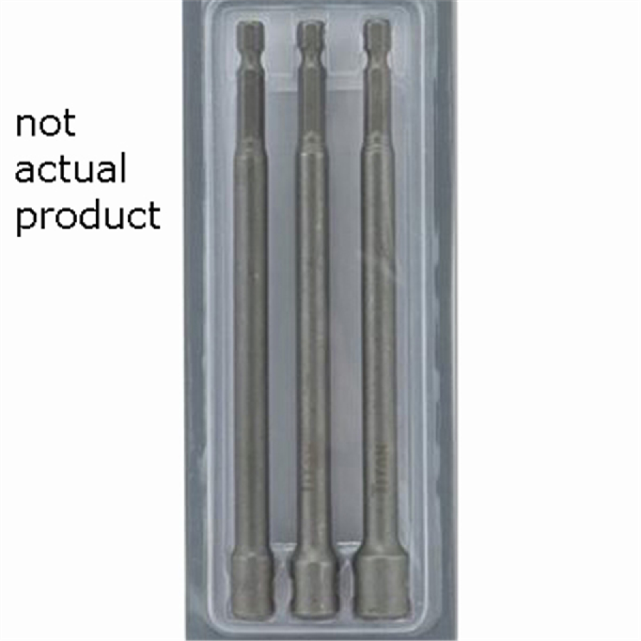 3PC 1/4" SHANK MAGNETIC NU