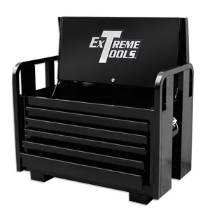 36" 5 Drawer Black Road Box