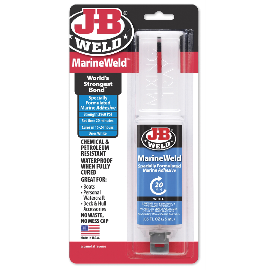 J-B MARINEWELD SYRINGE- 25 ML.