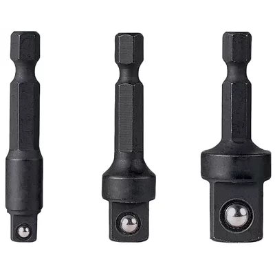 SKT SET 1/4" DR 3 PC.HEX DR. ADAPTER SET (image for) SKT SET 1/4" DR 3 PC.HEX DR. ADAPTER SET