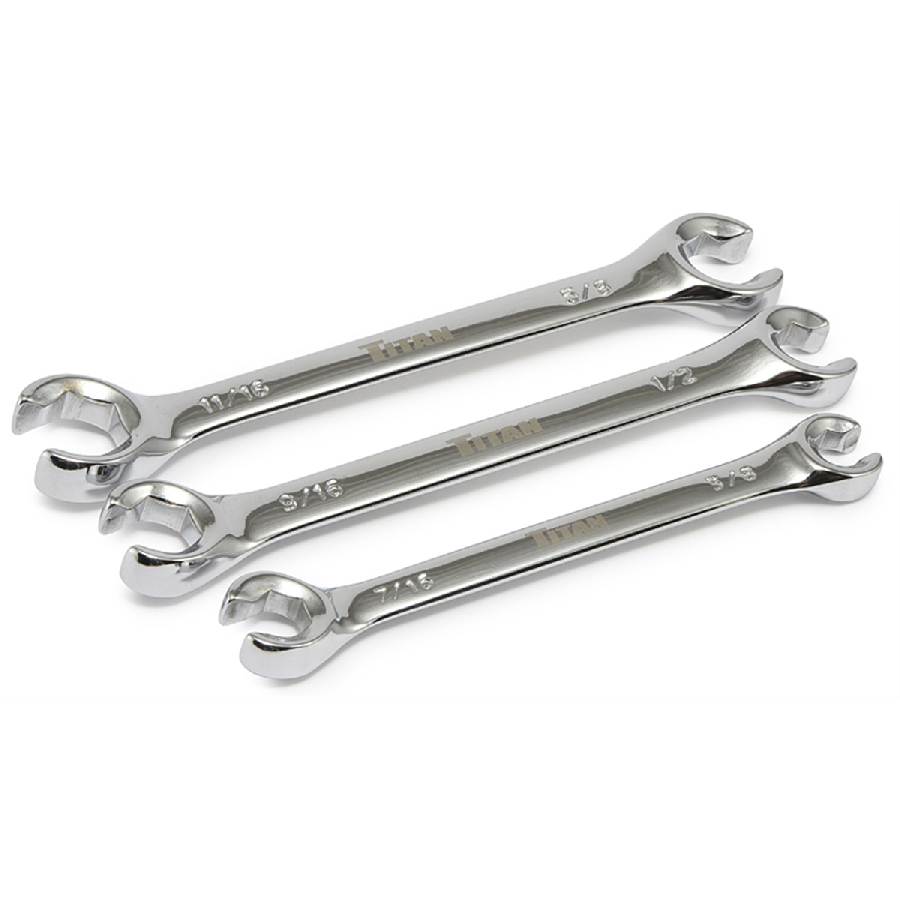 3 Pc. Flare Nut Wrench Set - SAE