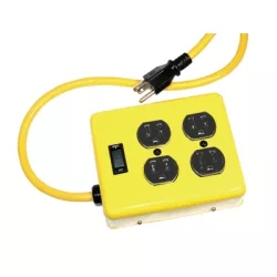 Shop Box Quad Outlet On/Off Sw