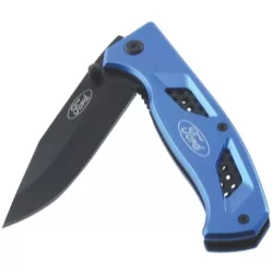 Folding Knife, Blue Handle