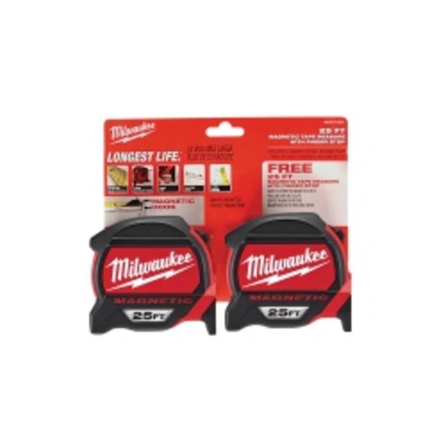 25' Magnetic Tape Measure BOGO Pack