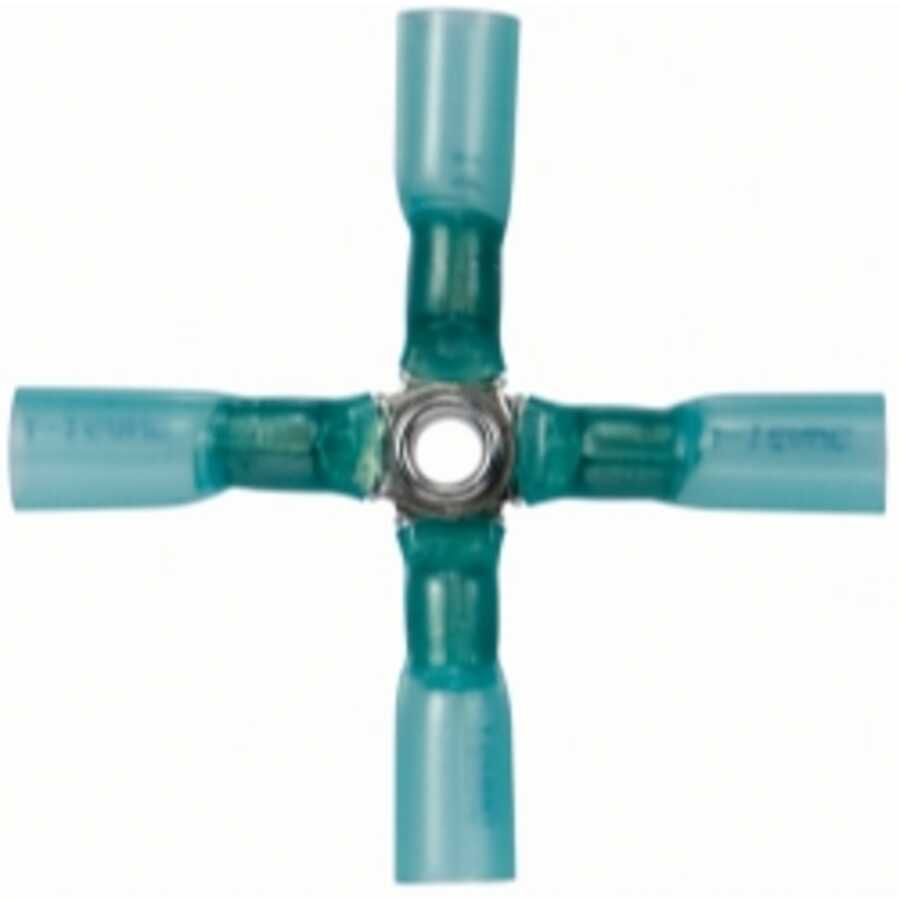 16-14 4-WAY (X) BLUE CS H.S. CONNECTOR 5 PC