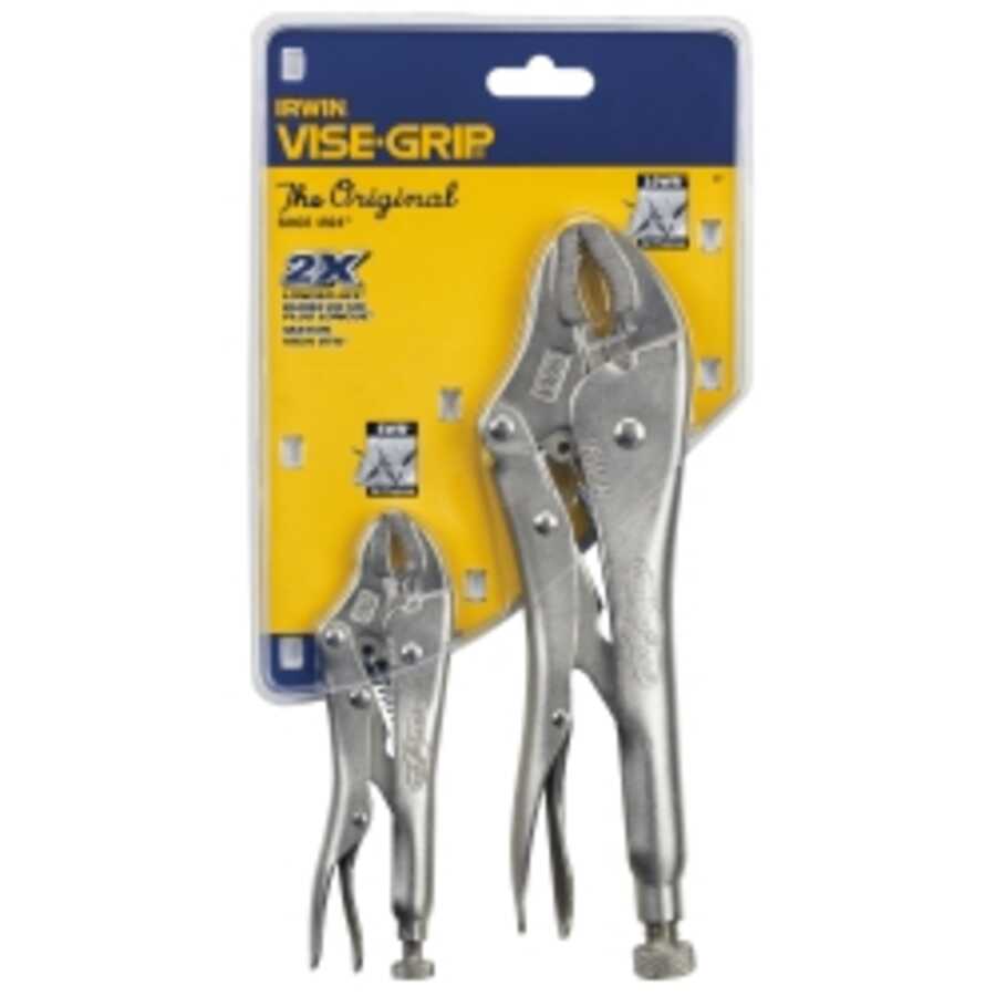 2 PC ORIGINAL LOCKING PLIERS SET