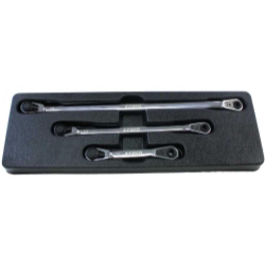 3PC 1/4 Stick Set -Combination Drive-Fixed Head