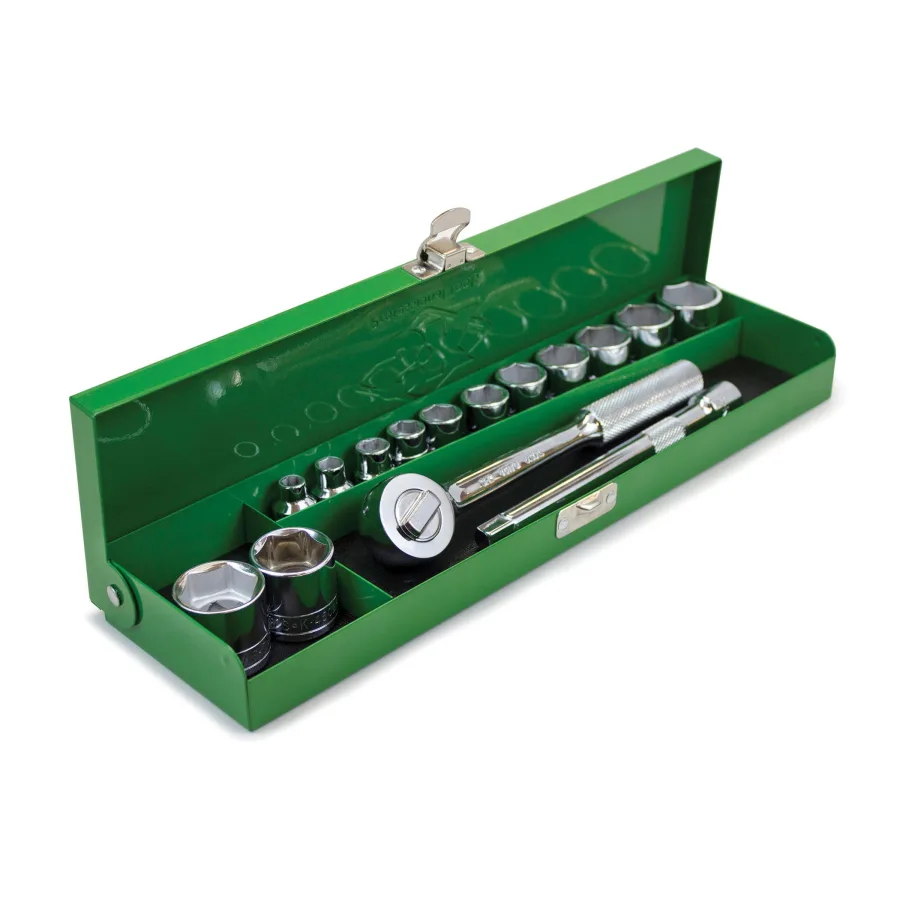 15 PC MTL BOX 3/8" SAE