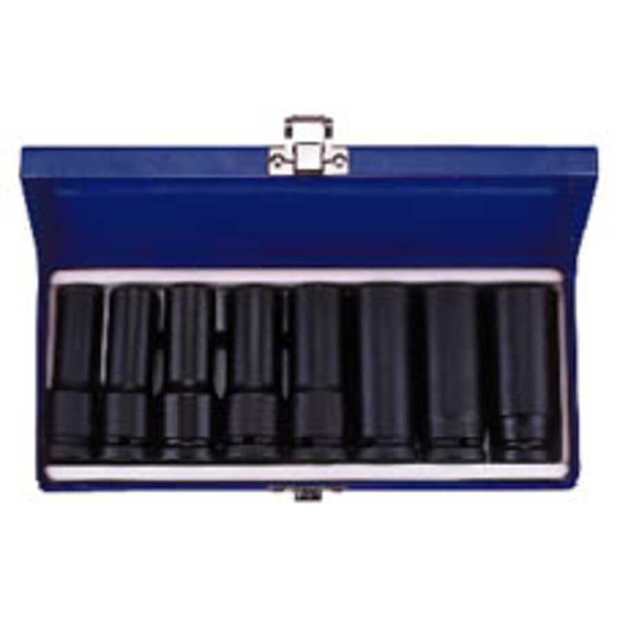 8PC DEEP IMPACT SOCKET SET