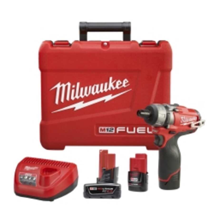 Milwaukee M12 Brushless Drill Kit with Batteries & Charger