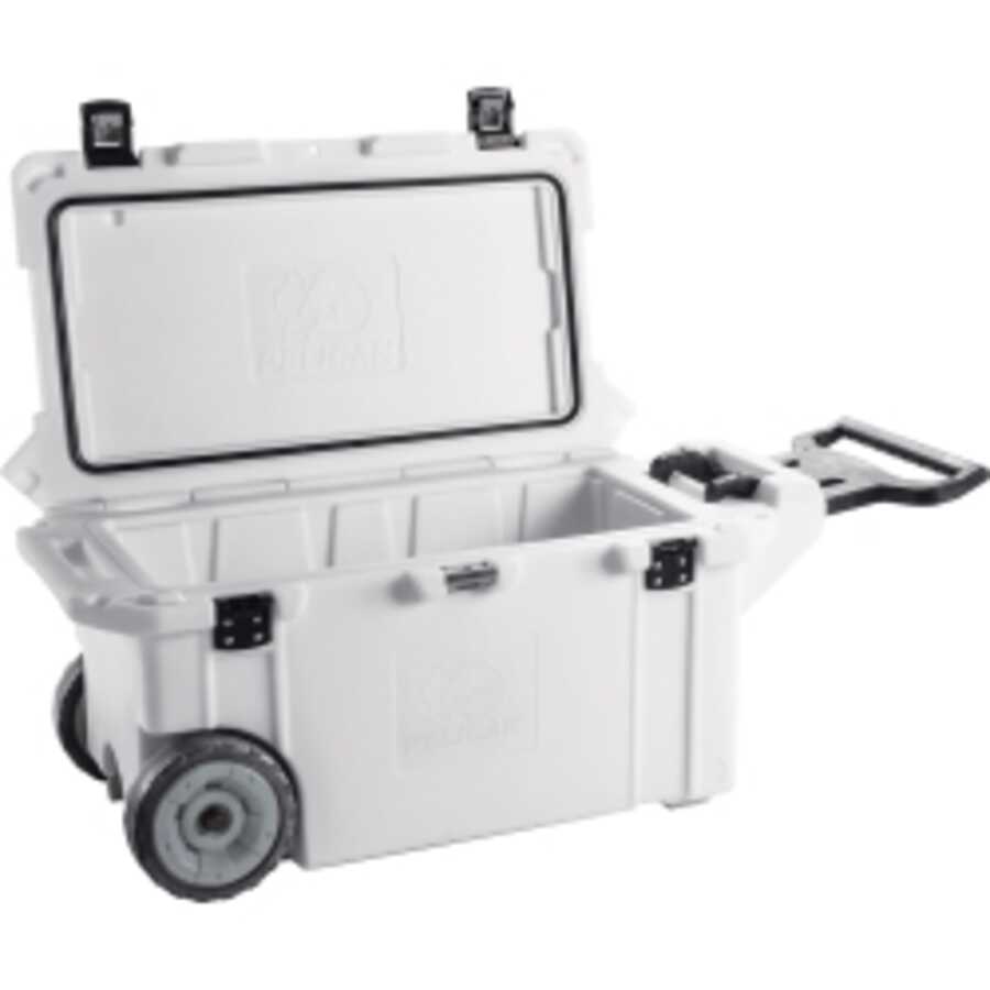 RT 80QT Elite Wheeled Cooler - White