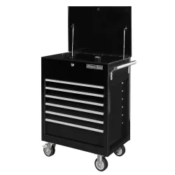 31" 6-Drawer Tool Cart - Black