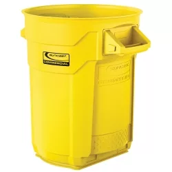 Suncast Commercial 20 Gal Utility Trash Can Yellow