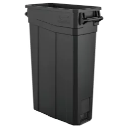 Suncast Commercial Slim Trash Can with Handles