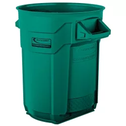 Suncast Commercial 20 Gal Utility Trash Can Green