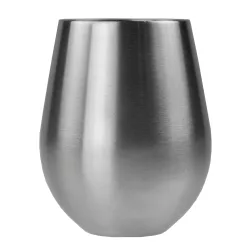 VINO - STAINLESS STEEL STEMLESS WINE GLASS VINO - STAINLESS STEEL STEMLESS WINE GLASS