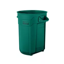 Suncast Commercial 32 Gal Utility Trash Can Green