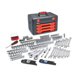 168 Pc. 1/4", 3/8" Drive Metric Socket & Ratchet S