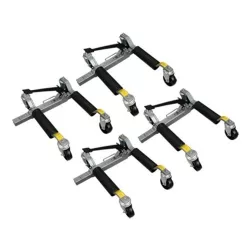 SET (4) RATCHET "MOVE-IT" DOLLIES