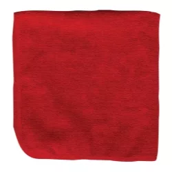 Detailers 16"x16" Red microfiber cloth Bag of 12