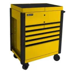 35" 6-Drawer Slide Top Service Cart-Yellow
